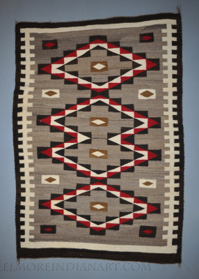 Navajo Rug with Handspun Wool, c.1920 details Navajo Rug with Handspun Wool, c.1920