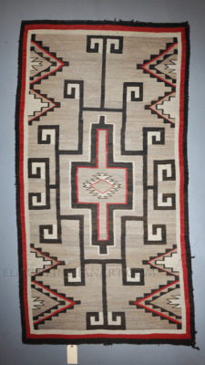 Navajo Crystal Trading Post Rug, c.1920s details Navajo Crystal Trading Post Rug, c.1920s