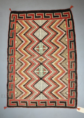 Navajo Red Mesa Eyedazzler Rug, c.1915-1920 details Navajo Red Mesa Eyedazzler Rug, c.1915-1920