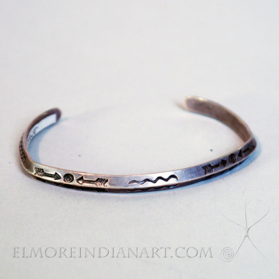 Old Ingot Silver Navajo bangle, c. 1920