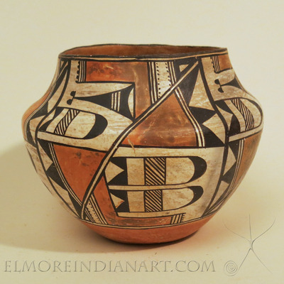 Acoma Polychrome Olla by Lucy Lewis, c.1930