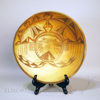 Large Hopi PC Bowl w/ Pahlik Mana by Nampeyo c.1900