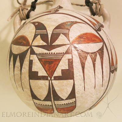 Acoma Polychrome Canteen, c. 1910-1920