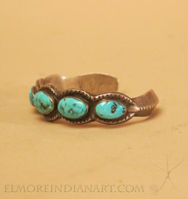 Navajo Sandcast Row Bracelet, c.1940