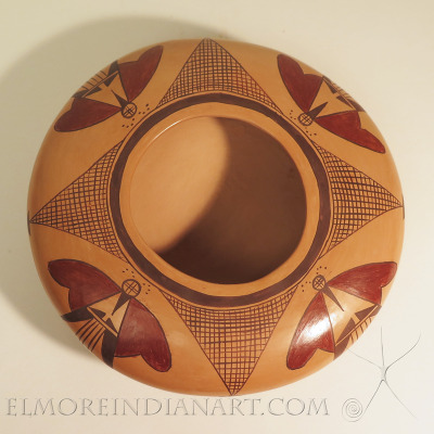 Hopi Polychrome Moth Seed Jar by Vernida Polacca Nampeyo