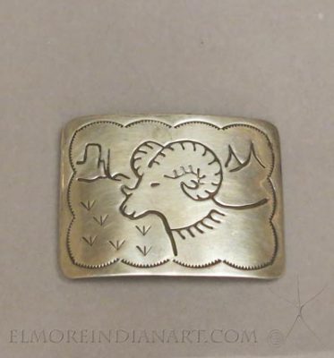 Navajo Ram Buckle 