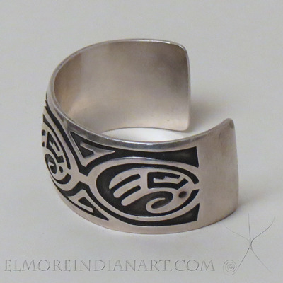 Hopi Silver Overlay Cuff