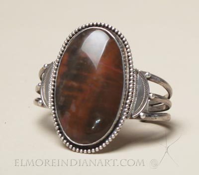 Navajo Petrified Wood Bracelet, c.1940