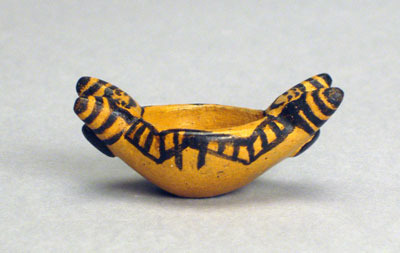 Hopi Miniature Koshare Dish by Delaine Tootsie