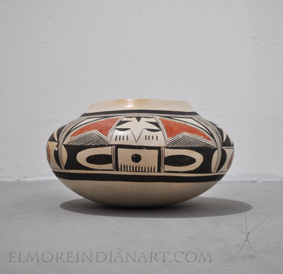 Hopi White Slipped Seed Jar by Nellie Nampeyo