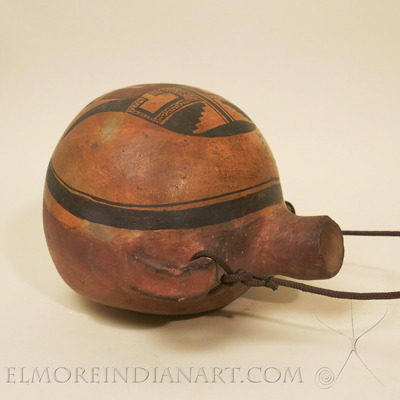 Hopi Polychrome Canteen by Nampeyo, c.1900
